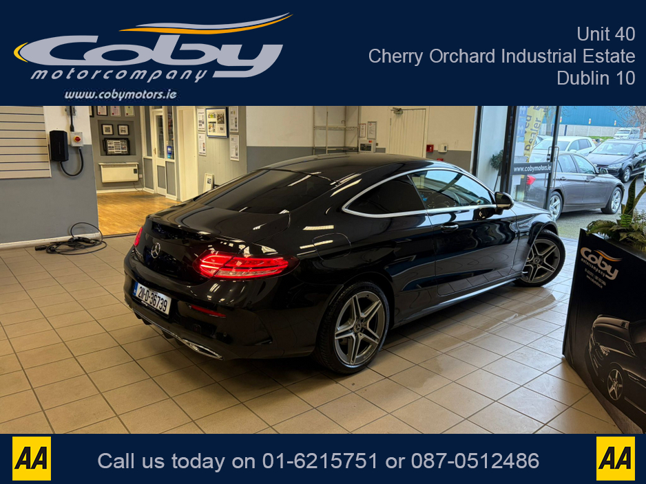 2021 Mercedes-Benz C Class C220D AMG LINE EDITION 2DR AUTO. NCT & Tax, 1/2 Leather, Sat Nav, Dual Climate Control, Heated Seats, Cruise Control, Revers Cam, Parking Sensors, Paddle Shift, BT & more. €35,950