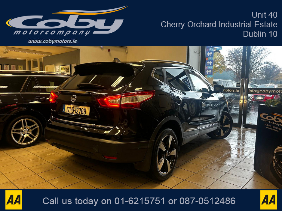 2017 Nissan Qashqai 1.5 Top Spec SV PREMIUM '17 5DR. NCT,Full Leather, Alloy Wheels, MFSW, Full Electrics, Reverse Cam,Parking Sensors, Cruise Control, Dual Climate Control, Sat Nav, Heated Seats, Luggage Cover and m €15,950