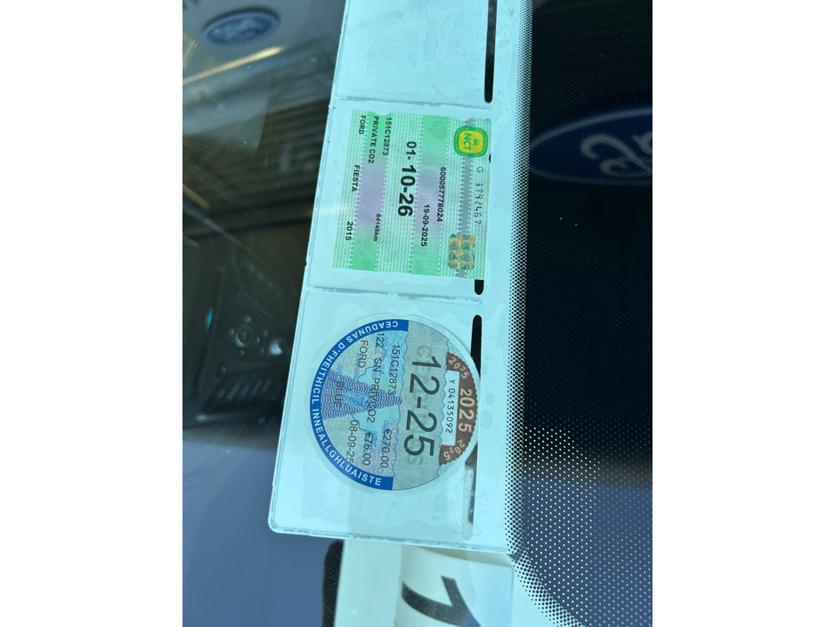 2015 Ford Fiesta MCA ZETEC 1.25 60PS M5 5DR 4DR €10,950