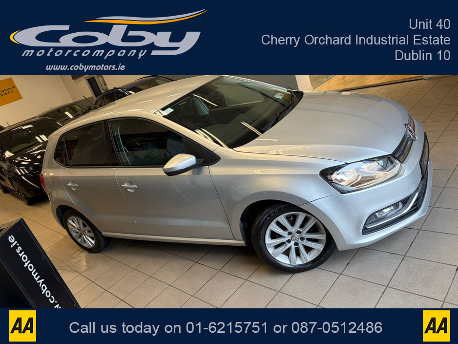 2014 Volkswagen Polo 1.0 75HP MANUAL 5SPEED 5DR. NCT & TAX, Sat Nav, Alloy Wheels, Car Play, Touch Screen, MFSW, Air Con, AUTO Wipers, Full Electrics, 2 Keys, Folding Rear Seats, Luggage Cover and more. €9,950