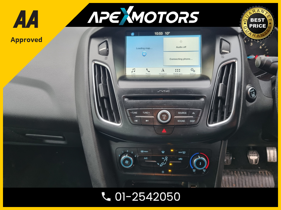 2018 Ford Focus FINANCE ARRANGED * ST-LINE 120PS 5DR * NEW NCT OCT-27 * ONE OWNER FROM NEW * IMMACULATE * STAMPED SERVICE HISTORY * AA APPROVED * 101 SAFETY CHECKLIST * HEATED SEATS * COLOUR REVERSE CAMERA * TOP-SPEC €12,449