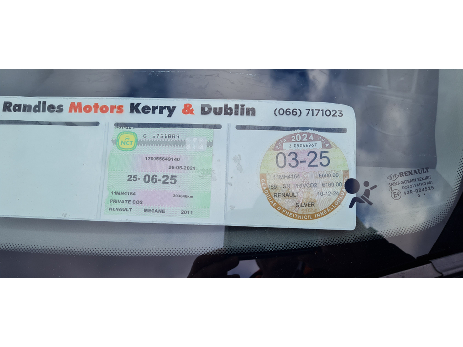 2011 Renault Megane 1.6 BIZU 100BHP 5DR 16V €3,600