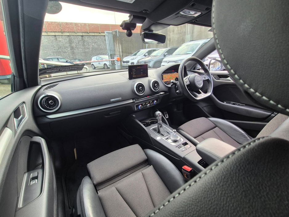 2018 Audi A3 1.4 Petrol S Line, Automatic (150bhp), 18'' Alloys, Sat Nav, CarPlay, Camera, Cruise Control - First Registered in July 2018 - Trade in Price €22, 999 €21,999