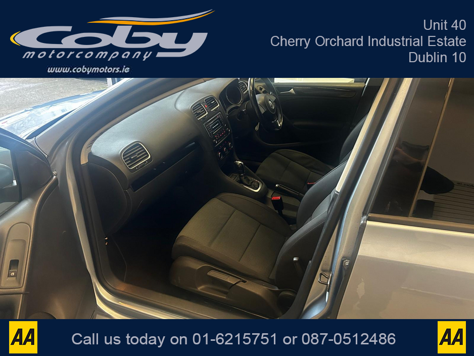 2012 Volkswagen Golf 1.2 5DR AUTO. NCT, Alloy Wheels, Air Conditioning, Irish Radio, Auto Lights/Wipers, Folding Rear Seats, Bluetooth, Full Electrics, FSH, & more. €8,450