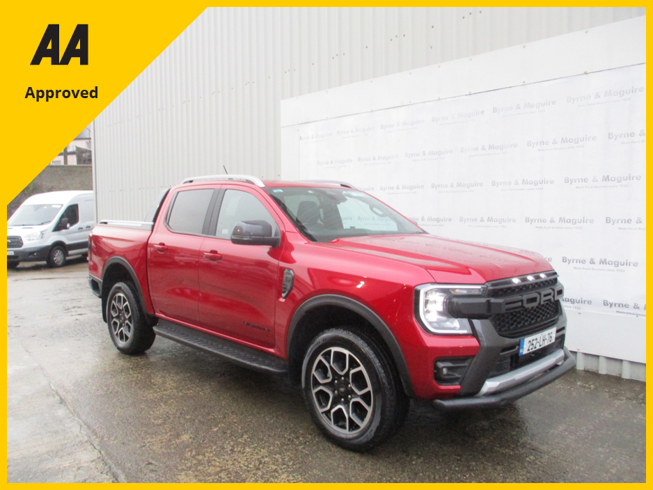 2025 Ford Ranger EX DEMO MODEL WITH ONLY 6000 KMS D/CAB WILDTRAK - 2.0TD AUTOMATIC !! PRICE PLUS VAT €52,000