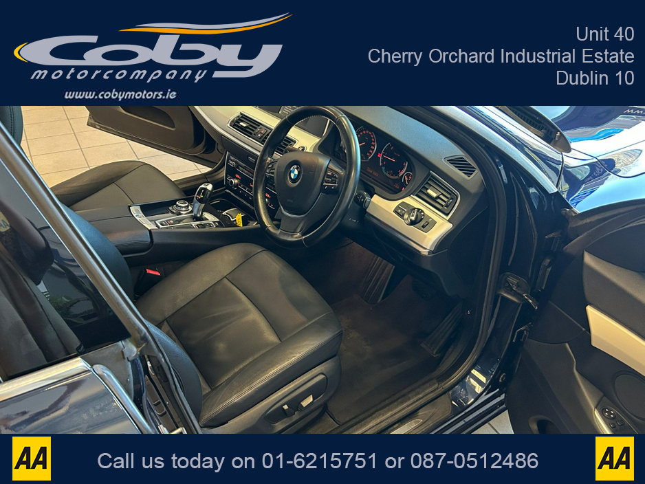 2016 BMW 5 Series D 5N22 4DR AUTO EU6 SE.  NCT, Full Leather, Alloy Wheels, MFSW, Full Electrics, Parking Sensors, Cruise Control, Dual Climate Control, Sat Nav, Heated Seats, Luggage Cover and more. €14,950