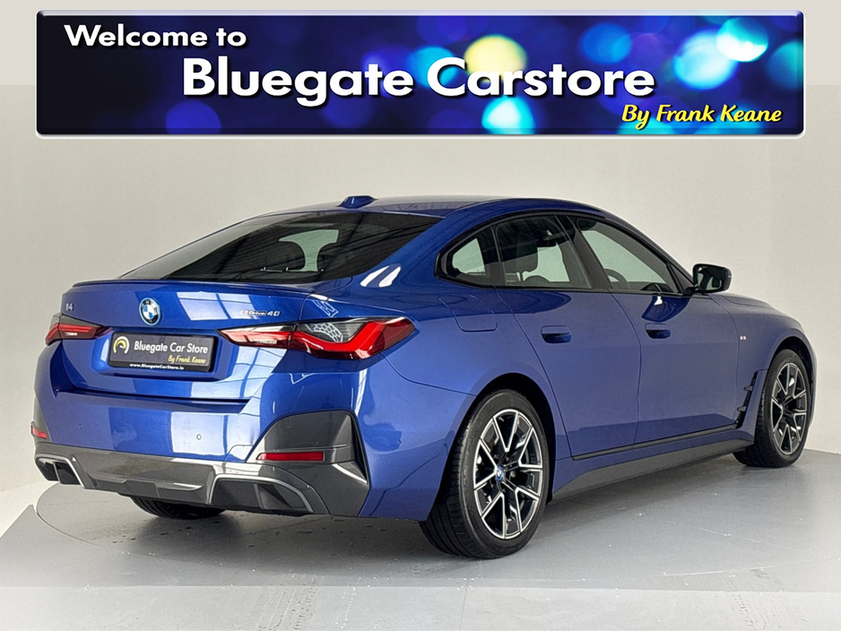 2022 BMW i4 EDRIVE40 M SPORT **LEATHER HEATED SEATS**MULTIFUNCTIONAL STEERING WHEEL**FULL DIGITAL DASH**CRUISE CONTROL**APPLE CAR PLAY**DRIVE MODES**AUTO LIGHTS**AUTO HOLD**ELECTRIC TAILGATE**ISOFIX** €35,795
