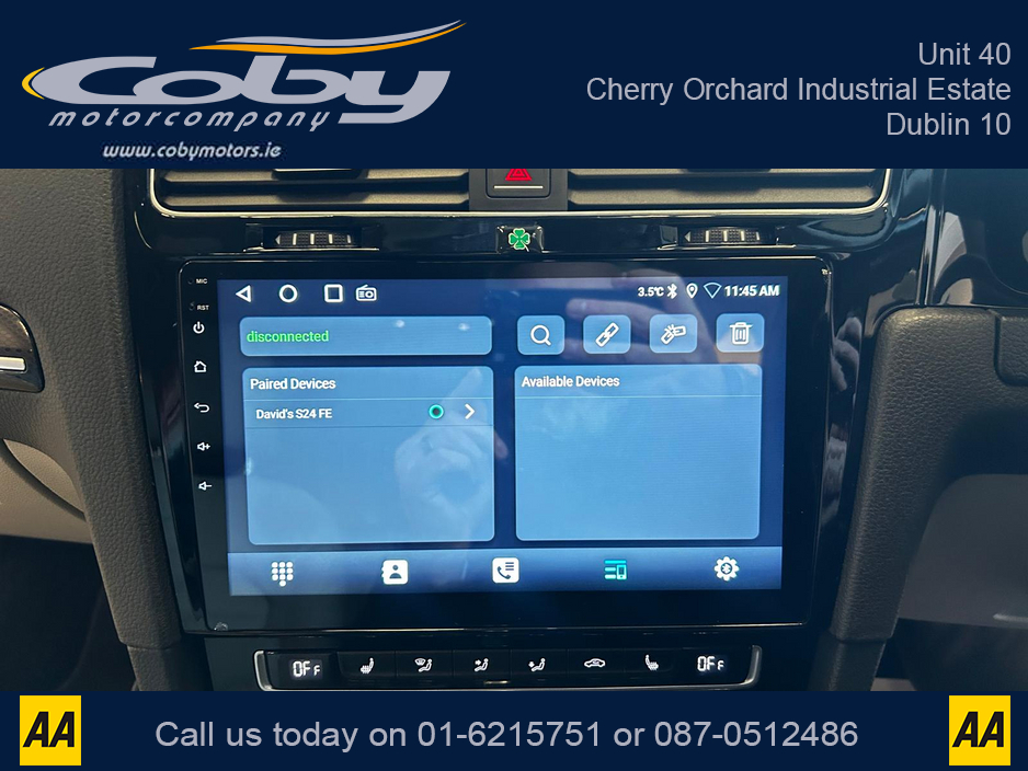 2013 Volkswagen Golf 1.4 5DR AUTO. NCT & Tax, Full Leather, Pan Roof, Cruise Control, Android Auto, MFSW, Reverse Cam, Alloy Wheels, Full Electrics, Parking Sensors, Paddle Shift, Dual Climate Control, Folding seats &more €11,950