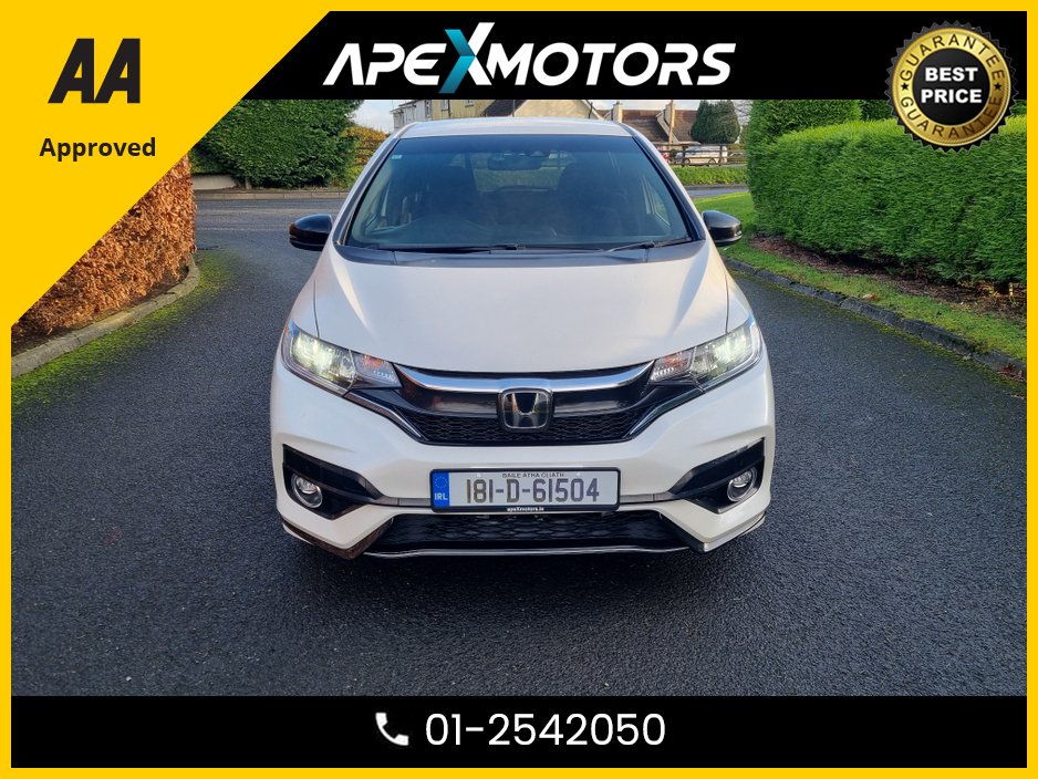 2018 Honda Jazz FINANCE ARRANGED * NEW NCT OCT-27 * AUTOMATIC * IMMACULATE * ANDROID AUTO * APPLE-PLAY * COLOUR REVERSE CAMERA * ALLOYS * MOST RELIABLE * STAMPED SERVICE HISTORY * AA APPROVED * 101 SAFETY CHECKLIST €11,949