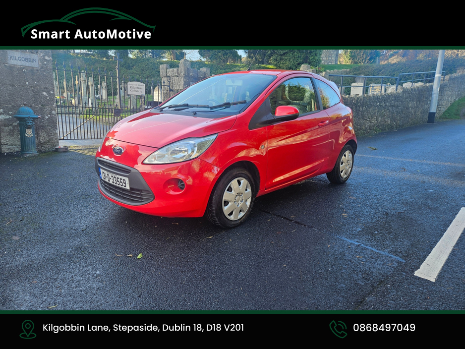 2013 Ford Ka EDGE 69Ps 3Dr 1.2 Petrol * Low Mileage * One Previous Owner * NCT and Taxed to 07.2026 * Fully Serviced and Professionally Valeted *  Cartell Report and Warranty Provided * Excellent Low Mileage Car €4,950