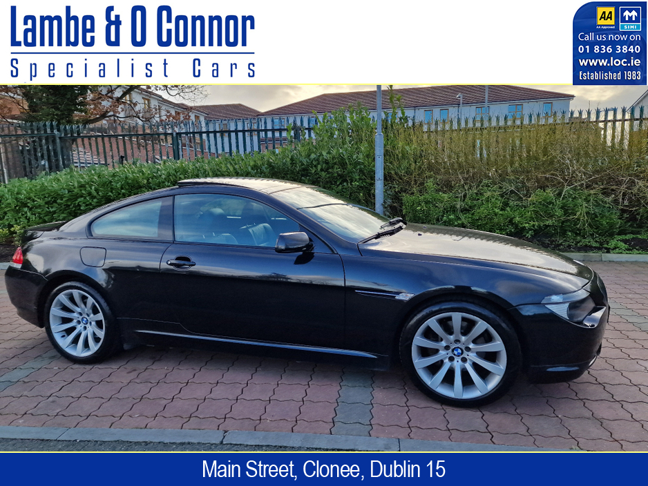 2007 BMW 6 Series 630I SPORT COUPE **** PAN ROOF **** SPORTS HEATED SEATS  **** BEST AVAILABLE ***** €7,950