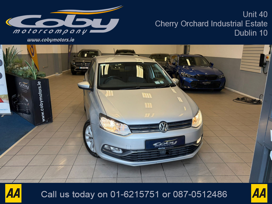 2014 Volkswagen Polo 1.0 75HP MANUAL 5SPEED 5DR. NCT & TAX, Sat Nav, Alloy Wheels, Car Play, Touch Screen, MFSW, Air Con, AUTO Wipers, Full Electrics, 2 Keys, Folding Rear Seats, Luggage Cover and more. €9,950