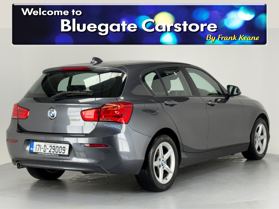 2017 BMW 1 Series 116D**MULTIFUNCTIONAL STEERING WHEEL**BLACK CLOTH INTERIOR**DIGITAL MEDIA DISPLAY**BLUETOOTH**AIR CONDITIONING**NAVIGATION**ISOFIX**FINANCE AVAILABLE** €14,995