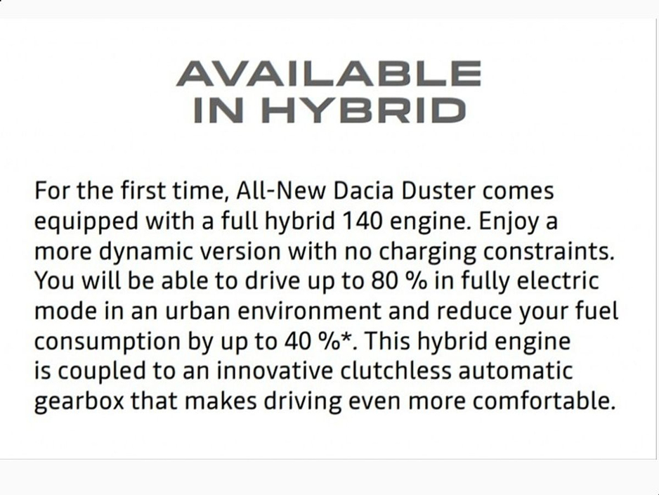 2026 Dacia Duster NEW DUSTER AT AUTOIMAGE CARLOW €31,500