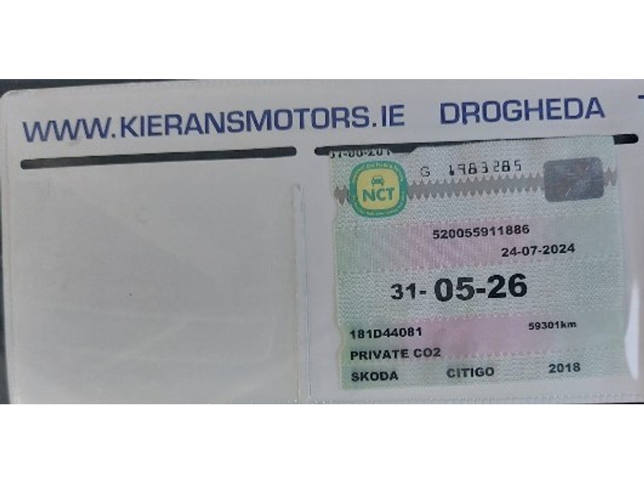 2018 Skoda Citigo 1.0 AMBITION  5DR  : ONLY 65000 KMS €9,950