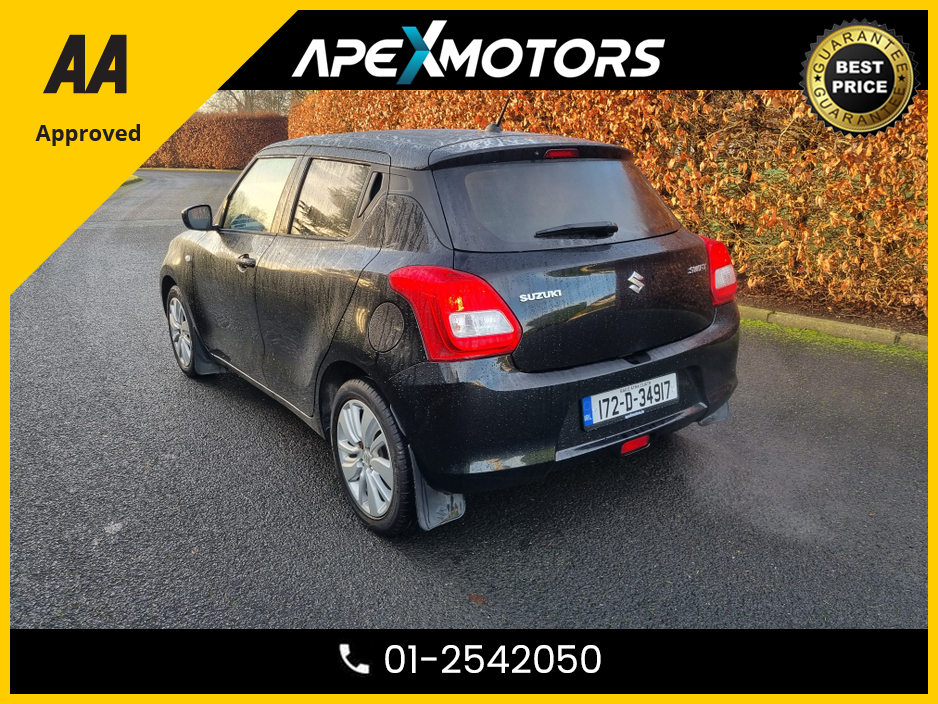 2017 Suzuki Swift FINANCE ARRANGED * TOP-SPEC SZ T 111PS * NEW MODEL * PETROL 5DR * NEW NCT DEC-27 * 2-KEYS * 9-STAMPS SERVICE HISTORY * IMMACULATE * AA APPROVED * 101 SAFETY CHECKLIST* COLOUR REVERSE CAMERA 01-2542050 €8,749