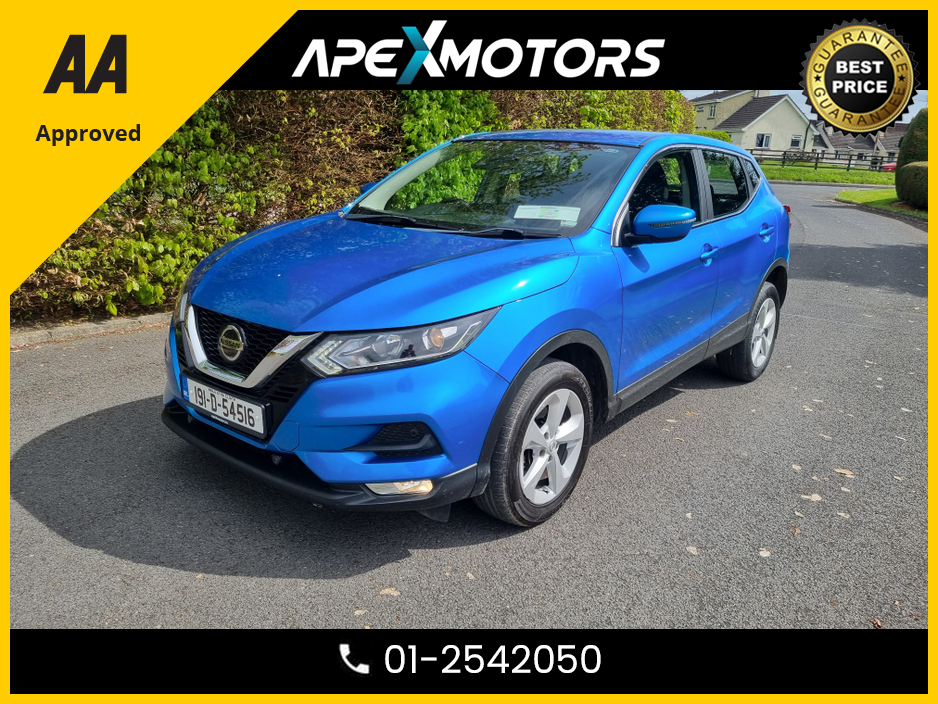 2019 Nissan Qashqai FINANCE ARRANGED * 1.5 DCI ACENTA PREMIUM ( TOP-SPEC ) * NEW NCT DEC-26 * LOW TAX APR-26 * 6-STAMPS SERVICE HISTORY * AA APPROVED * 101 SAFETY CHECKLIST * IMMACULATE* COLOUR REVERSE CAMERA* 01-2542050 €19,449