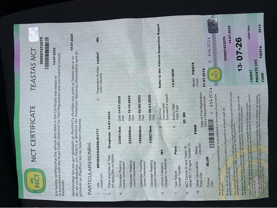 2014 Ford Fiesta MCA ZETEC 1.25 60PS M5 4DR €7,750