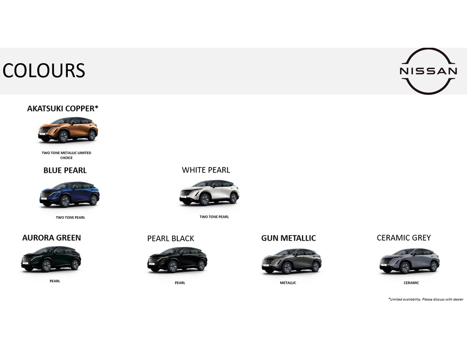 2026 Nissan Ariya ADVANCE 63 kWh €39,995