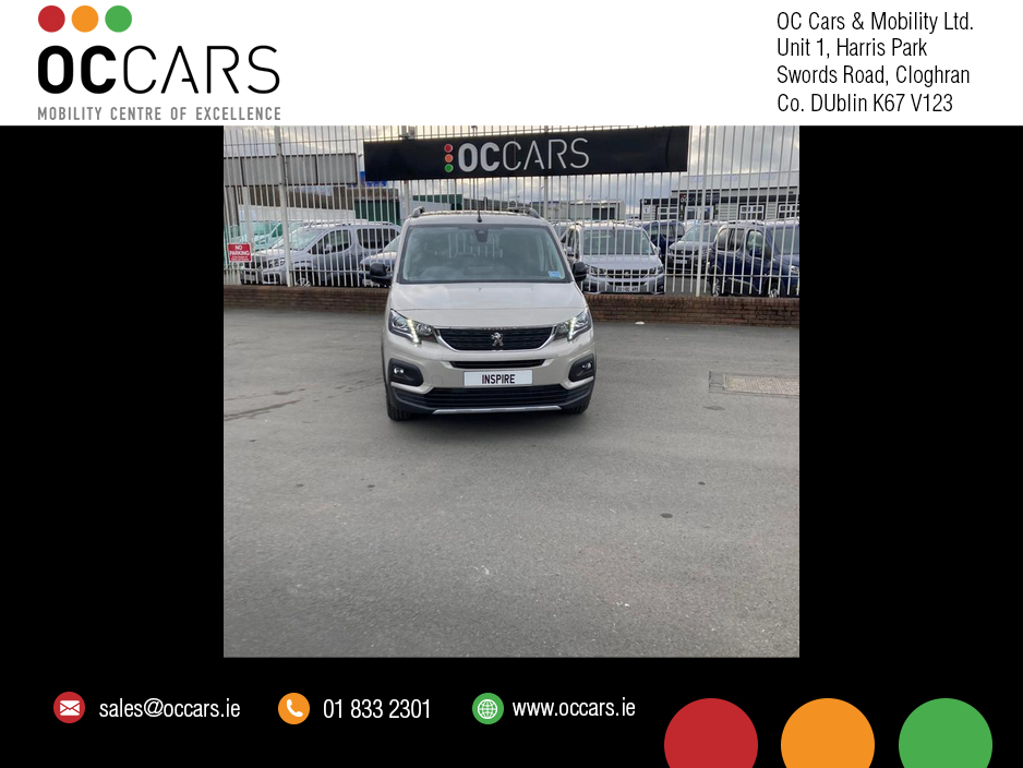 2025 Peugeot Rifter NEW Inspire GT Switch - Drive from WC/ UpFront wheelchair Passenger €66,950