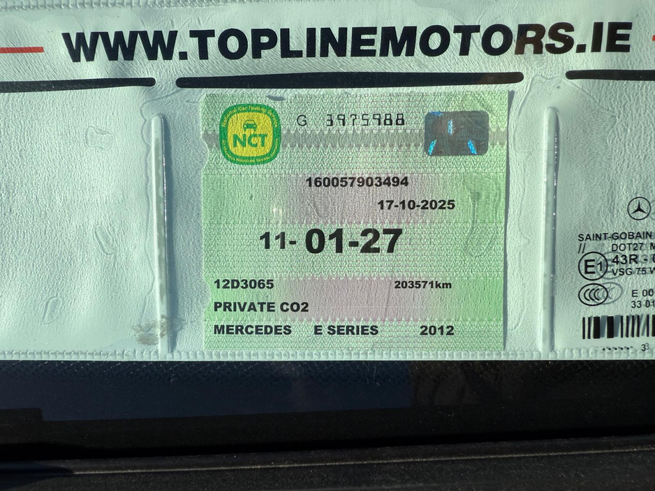 2012 Mercedes-Benz E Class ==200 CDI//AUTO//FULL LEATHER//NEW NCT//SERVICED== €8,900
