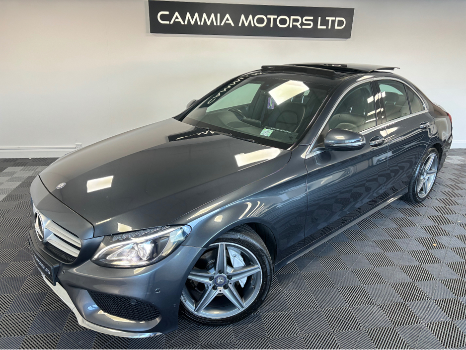 2016 Mercedes-Benz C Class MERCEDES BENZ C CLASS AMG LINE PREMIUM 4DR AUTO*PANORAMIC SUNROOF*HEATED BLACK LEATHER ELECTRIC MEMORY ADJUSTABLE SEATS*REVERSE CAMERA*ELECTRIC TAILGATE*KEYLESS ENTRY & START*FINANCE AVAILABLE* €18,950