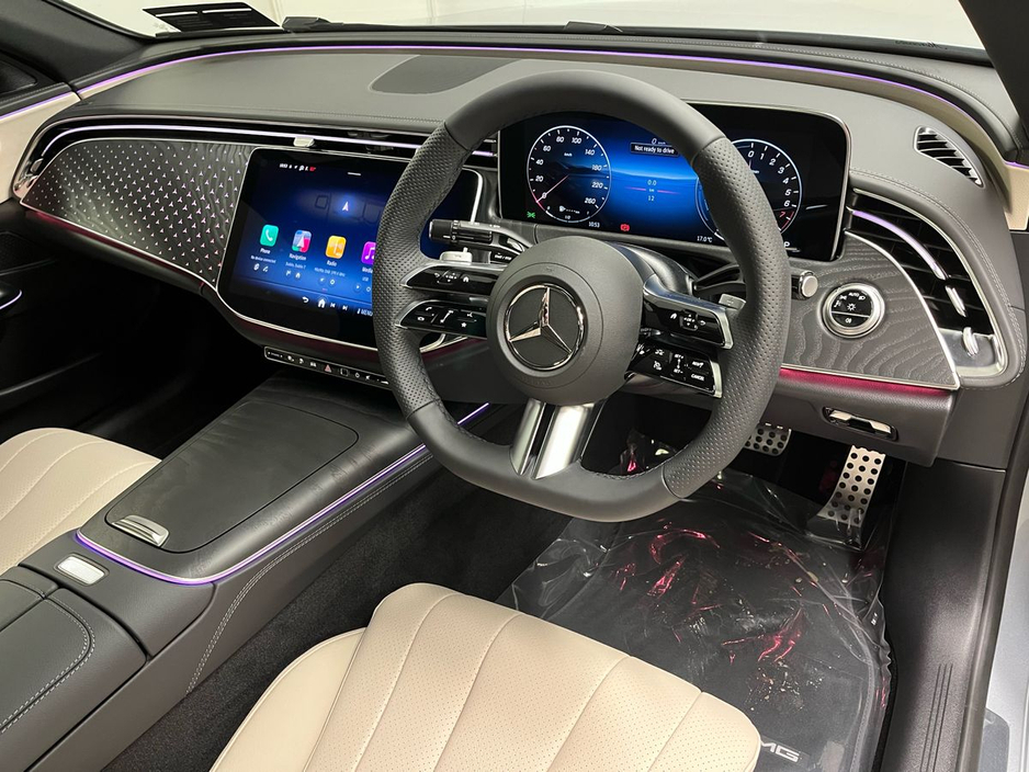 2026 Mercedes-Benz E Class 300e AMG - 19 Inch Alloys - Panoramic Sunroof - Reversing Camera - Ambient Lighting - Sat Nav - Climate Control - Electric Heated Memory Seats - Keyless Start - Apple CarPlay/Android Auto €90,654