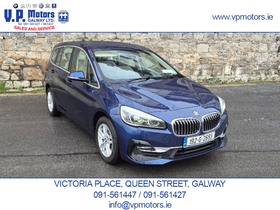2019 BMW 2 Series Gran Tourer LUXURY EDITION, HUGH SPEC, AUTO, 1 OWNER. €22,850
