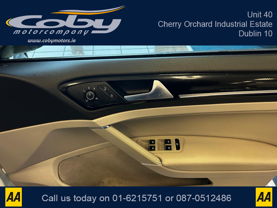 2013 Volkswagen Golf 1.4 5DR AUTO. NCT & Tax, Full Leather, Pan Roof, Cruise Control, Android Auto, MFSW, Reverse Cam, Alloy Wheels, Full Electrics, Parking Sensors, Paddle Shift, Dual Climate Control, Folding seats &more €11,950