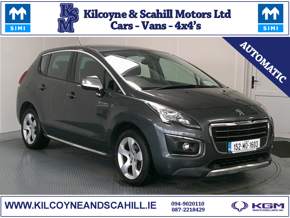 2015 Peugeot 3008 1.6 HDI BLUE ACTIVE S/S 120BHP 5DR A €9,950