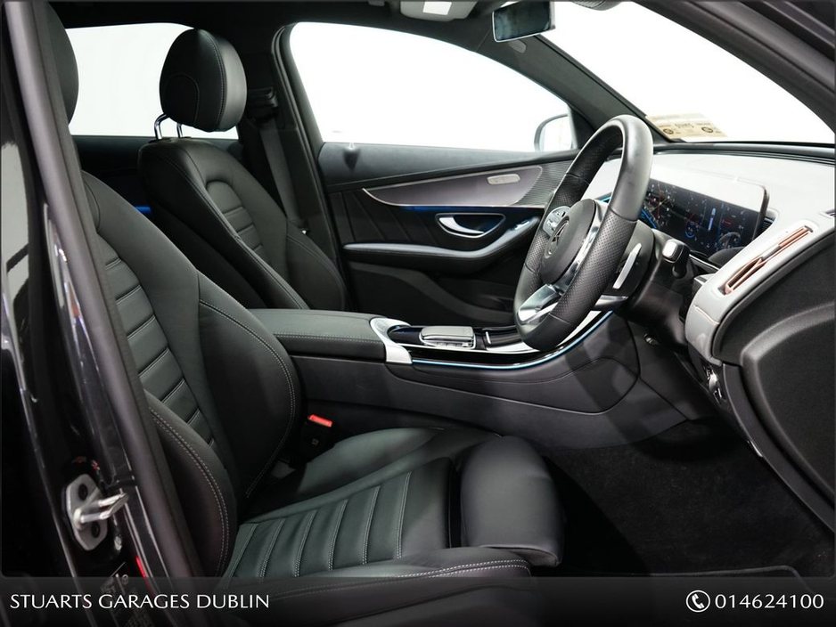 2023 Mercedes-Benz EQC EQC 400 AMG LINE: SELENITE GREY METALLIC WITH BLACK LEATHER, SUNROOF, 21” DIAMOND CUT TURBINE ALLOYS, SIDE RUNNING BOARDS, KEYLESS ENTRY €44,945