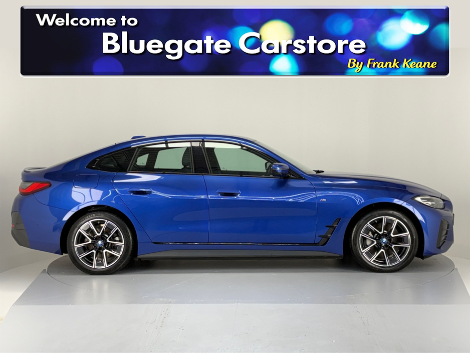 2022 BMW i4 EDRIVE40 M SPORT **LEATHER HEATED SEATS**MULTIFUNCTIONAL STEERING WHEEL**FULL DIGITAL DASH**CRUISE CONTROL**APPLE CAR PLAY**DRIVE MODES**AUTO LIGHTS**AUTO HOLD**ELECTRIC TAILGATE**ISOFIX** €35,795