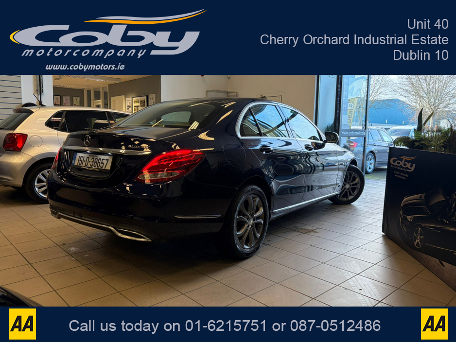 2015 Mercedes-Benz C Class 180 BLUETEC EXCLUSIVE AUTO 4DR. New NCT before collection, Tax, Full Leather, Reverse Camera, Dual Climate Control, MFSW, 2 Keys, Cruise Control, Full Electrics, BT, CD Player, Hands Free, and more. €15,950