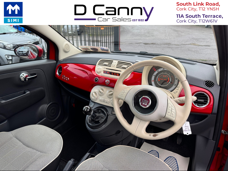 2014 Fiat 500 1.2 LOUNGE 69BHP 3DR €7,900