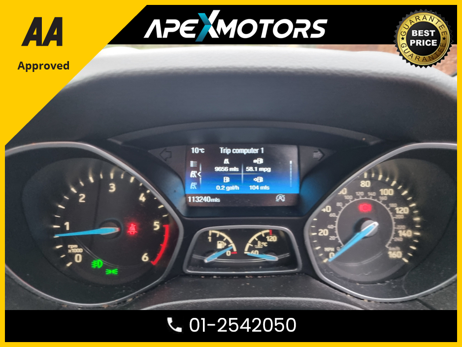 2018 Ford Focus FINANCE ARRANGED * ST-LINE 120PS 5DR * NEW NCT OCT-27 * ONE OWNER FROM NEW * IMMACULATE * STAMPED SERVICE HISTORY * AA APPROVED * 101 SAFETY CHECKLIST * HEATED SEATS * COLOUR REVERSE CAMERA * TOP-SPEC €12,449