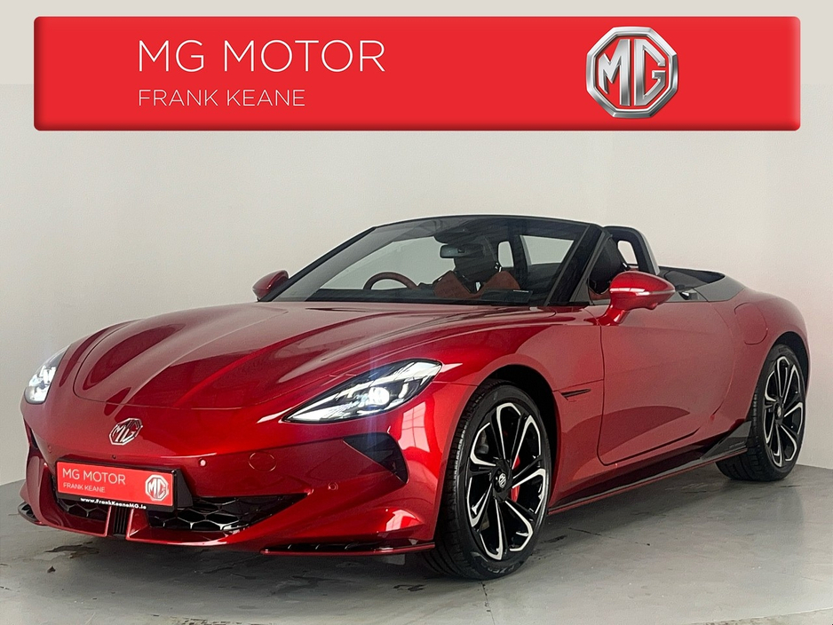 2026 MG Cyberster MG CYBERSTER DUAL MOTOR**7 YEAR WARRANTY**SCISSOR DOORS**LAUNCH CONTROL**FULLY ELECTRIC HOOD**8 SPEAKER BOSE SOUND SYSTEM**WRAPAROUND 3 SCREEN COCKPIT**ADAPTIVE CRUSIE CONTROL** €76,350