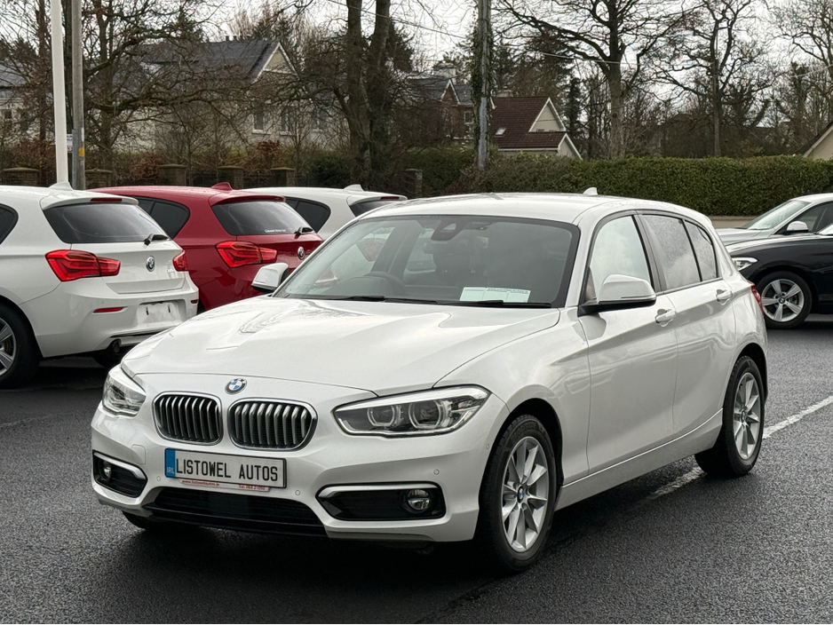 2018 BMW 1 Series STYLE 2.0 AUTO * 3 STAGE HEATED SEATS, SERVICE BOOK PRESENT WITH 4 SERVICE STAMPS, REAR VIEW CAMERA, PARKING SENSORS FRONT & REAR, ADAPTIVE CRUISE CONTROL, PART LEATHER TRIM, 2 KEYS, ISOFIX, * €18,950