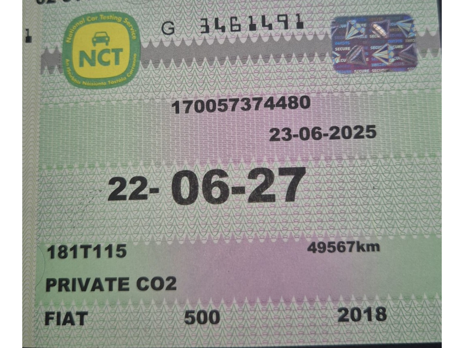 2018 Fiat 500 *SPORT* 1.2 3dr - IRISH CAR FSH €11,950