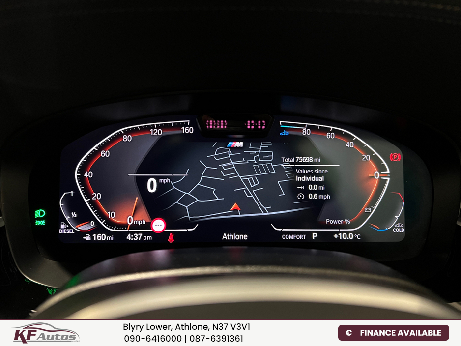 2022 BMW 5 Series 520d G30 LCI M Sport 2L Diesel 190bhp 4dr Auto - 222 Reg €42,995