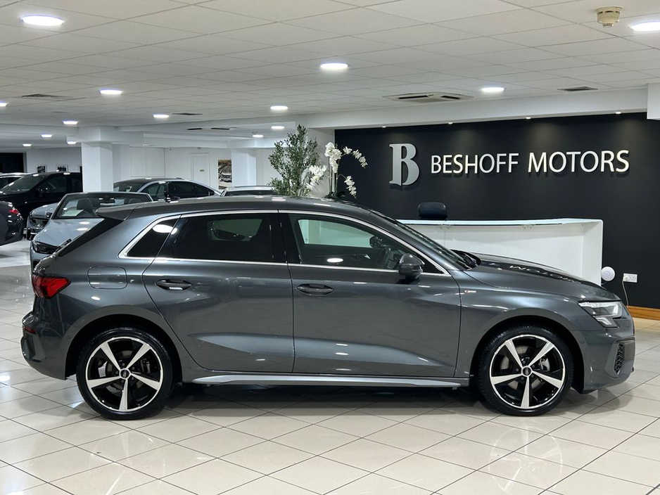 2024 Audi A3 40 TFSIe S-LINE SPORTBACK=LOW MILES//HUGE SPEC=NAPPA LEATHER//FULL AUDI SERVICE HISTORY=241 REG=ONLY €150 ANNUAL ROAD TAX//TAILORED FINANCE PACKAGES A €36,995