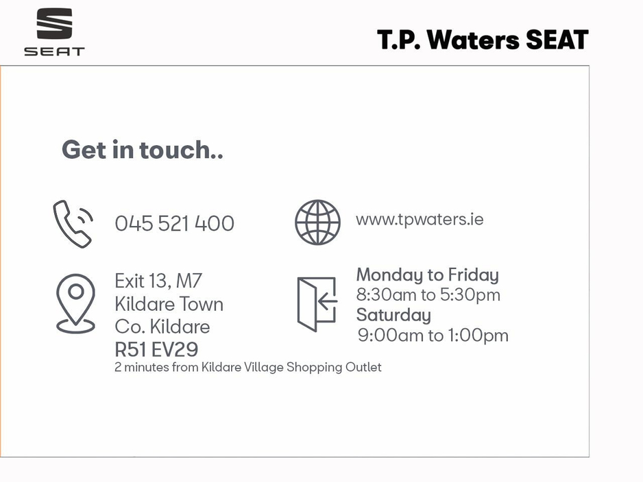 2022 SEAT Leon 1.0 TSI SE - FULL TP WATERS SEAT SERVICE HISTORY - FINANCE ARRANGED €21,750