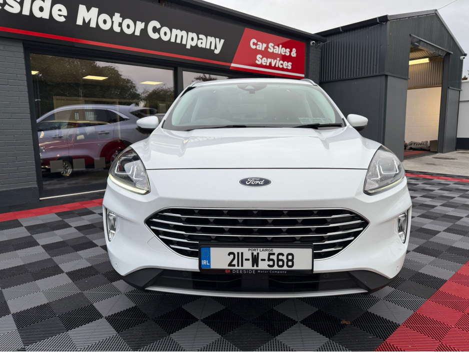 2021 Ford Kuga TITANIUM 5DR 1.5 TD 120 S6.2 M6 F, €85 p/w & €6,950 Trade in / Deposit , Titanium Spec , Front & Rear Sensors , Privacy Glass , Sat - Nav  , Apple Car Play & Android Auto , NCT , Warranty , Service €23,950