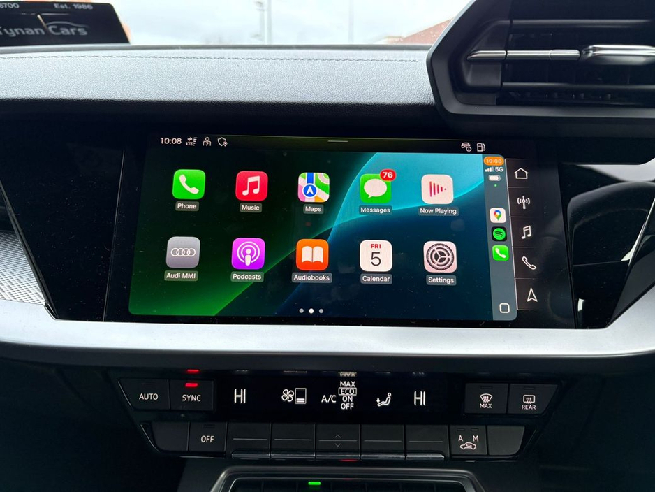 2024 Audi A3 40 TFSIe S Line 1.4 Petrol PHEV Sportback (204bhp) 18'' Alloys, Carplay, Black Leather - First Registered in May 2024 - Trade in Price €36, 888 €35,888