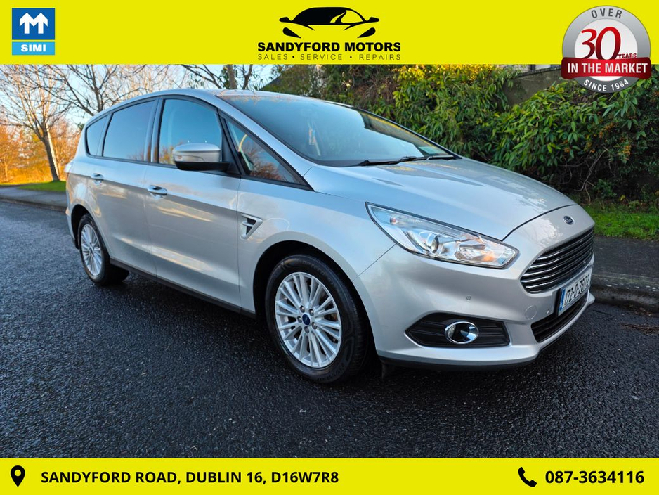 2017 Ford S-Max 2.0 TDCI Zetec 150PS 5DR Auto €14,950