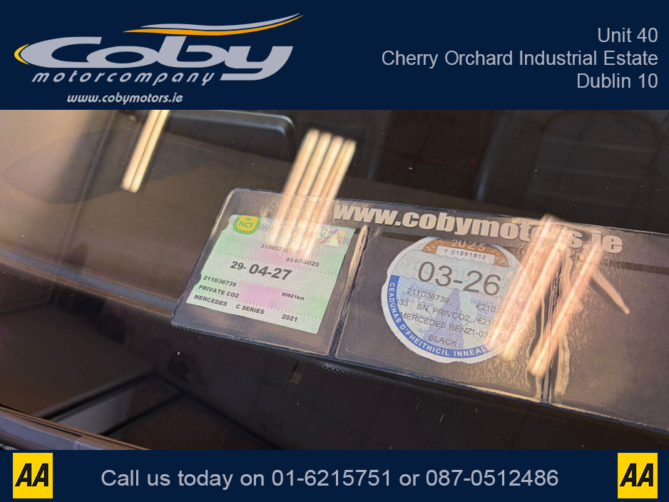 2021 Mercedes-Benz C Class C220D AMG LINE EDITION 2DR AUTO. NCT & Tax, 1/2 Leather, Sat Nav, Dual Climate Control, Heated Seats, Cruise Control, Revers Cam, Parking Sensors, Paddle Shift, BT & more. €35,950