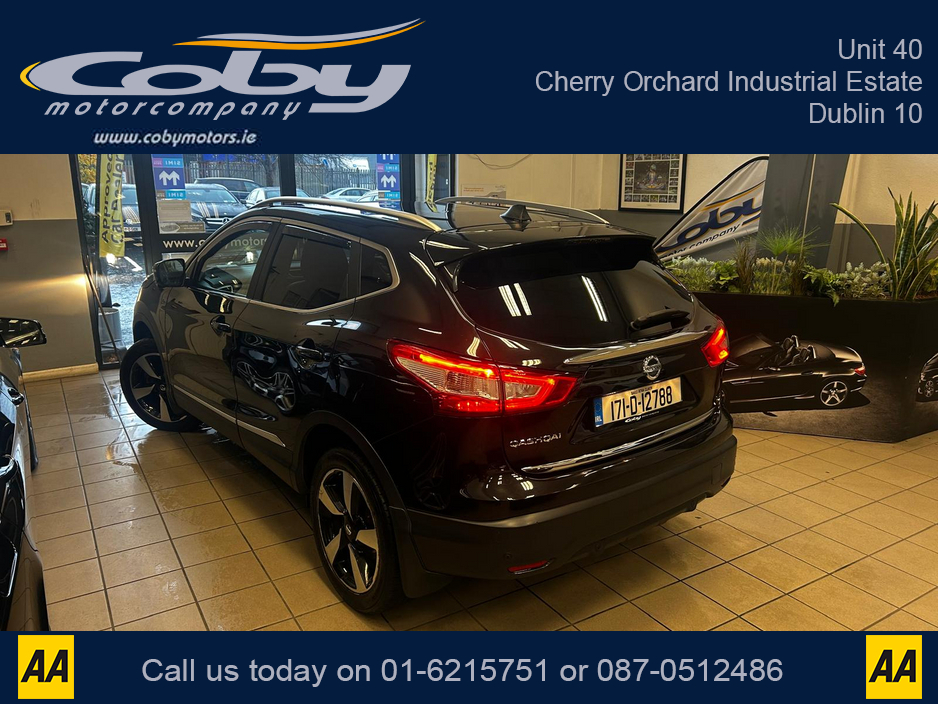 2017 Nissan Qashqai 1.5 Top Spec SV PREMIUM '17 5DR. NCT,Full Leather, Alloy Wheels, MFSW, Full Electrics, Reverse Cam,Parking Sensors, Cruise Control, Dual Climate Control, Sat Nav, Heated Seats, Luggage Cover and m €15,950
