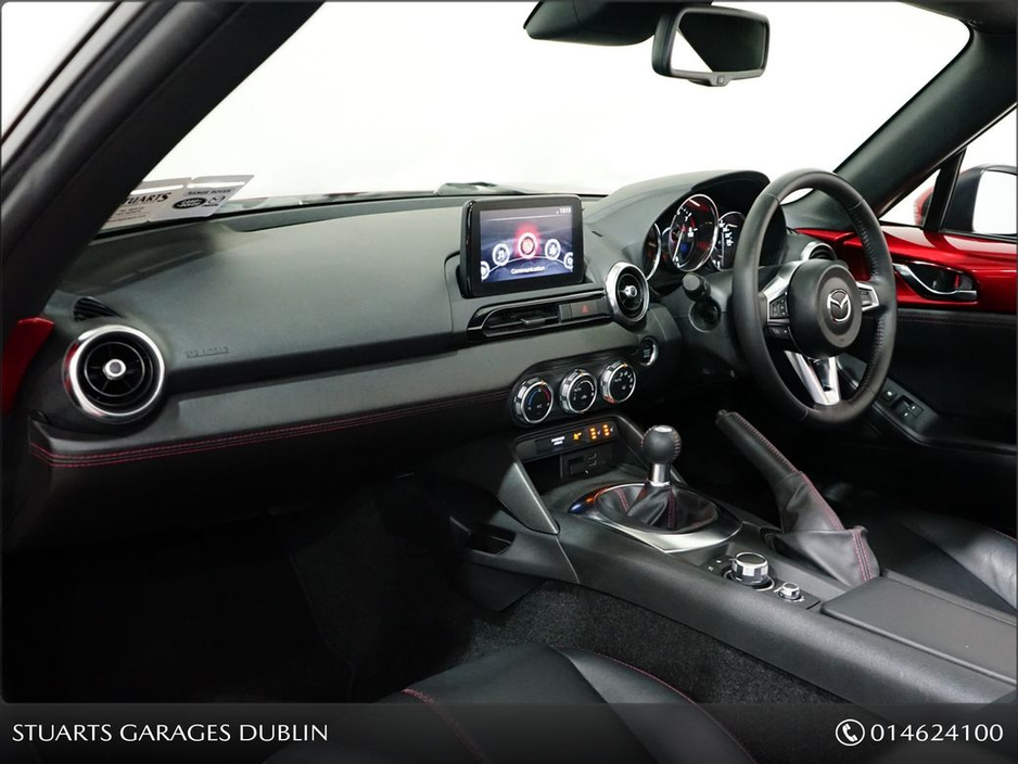 2017 Mazda MX-5 *SOLD DEPOSIT TAKEN*1.5P GT ROADSTER IN SOUL RED CRYSTAL WITH BLACK LEATHER. HEATED SEATS, 17” SMOKED ALLOYS, KEYLESS ENTRY, LANE DEPARTURE WARNING, B