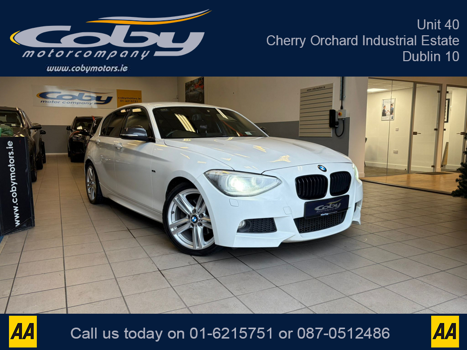 2012 BMW 1 Series 1.6 5DR AUTO M-Sport . NCT Cruise Control, Dual Climate Control, Alloy Wheels, Revers Camera, Bluetooth, Folding Rear Seats, CD Player & more. €9,950