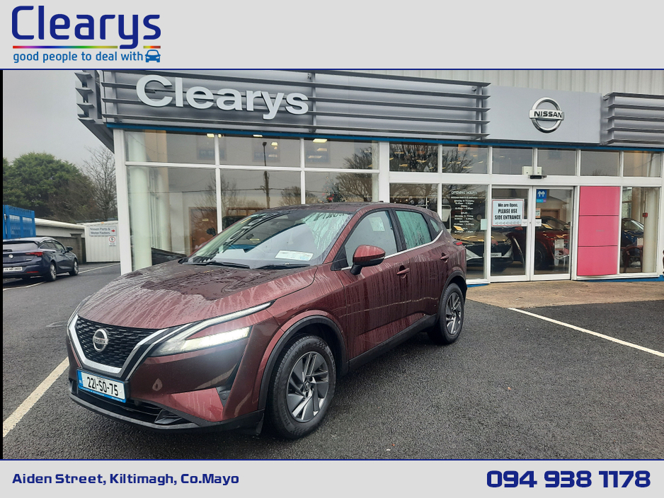 2022 Nissan Qashqai QQ 1.3 HYB SV MY21 4DR €23,950