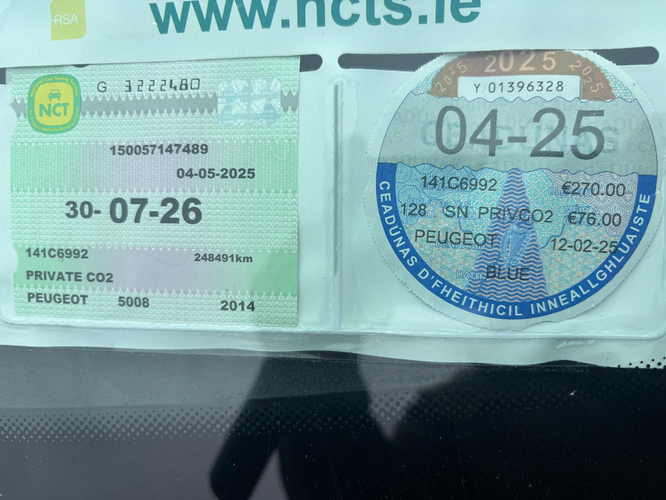 2014 Peugeot 5008 ACTIVE FAMILY 1.6 HDI   7  SEATS €5,450